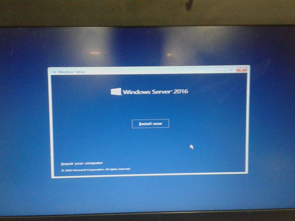 server 2016 installation at minedutech