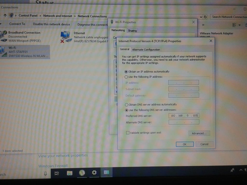 open client system open IP settings